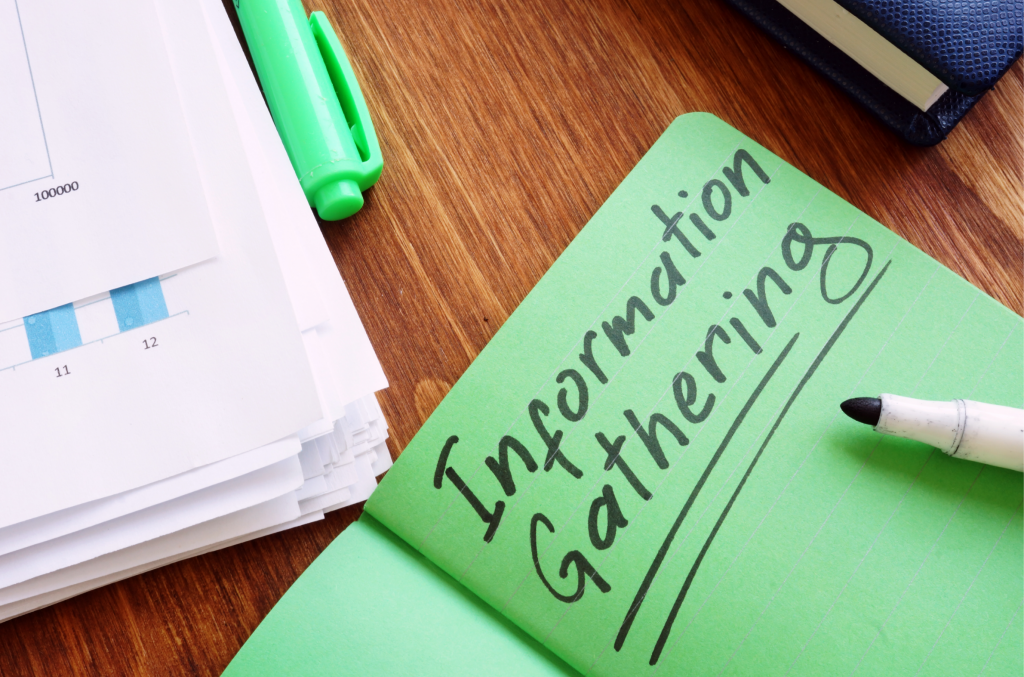 Information gathering in cybersecurity